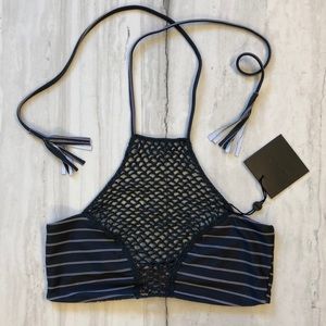 NWT Acacia Swim Panama Halter Bikini Top M & L